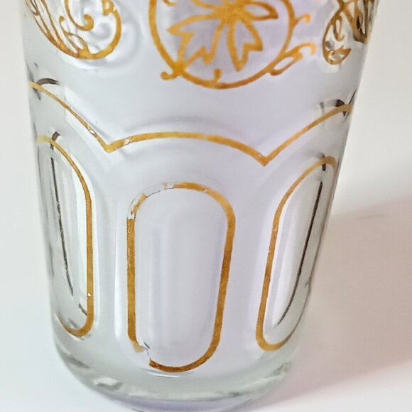 Vtg Fath Moroccan tea glasses white and gold - Picture 5 of 6